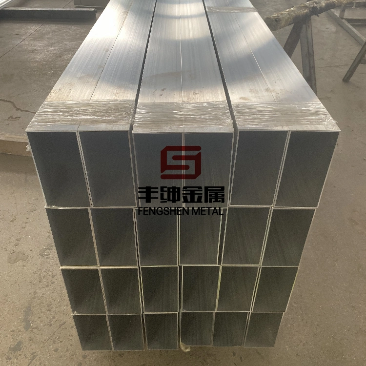 1050 2024 5052 5083 5754 Large-Diameter Aluminum Square Round Alloy Tube 6082 6061 6063 7050 7075 T5 T6 Aluminum Extruded Polished Anodized Hollow Tube