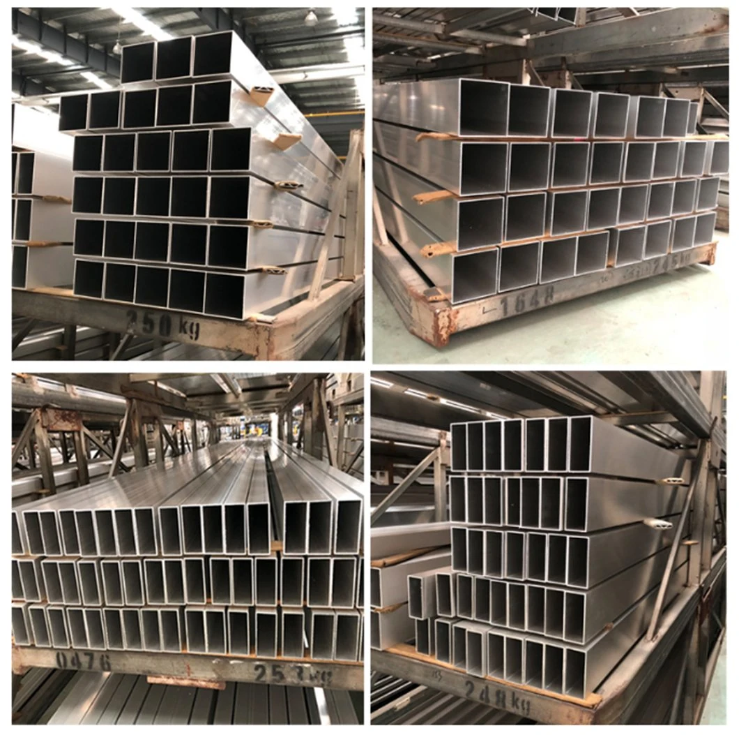 High Strength Professional Decoration Profile Manufacturer Alloy Aluminum Pipe Hot Rolled 6082 T651 6061 6063 T5 T6 Al Rectangular Aluminium Square Tube