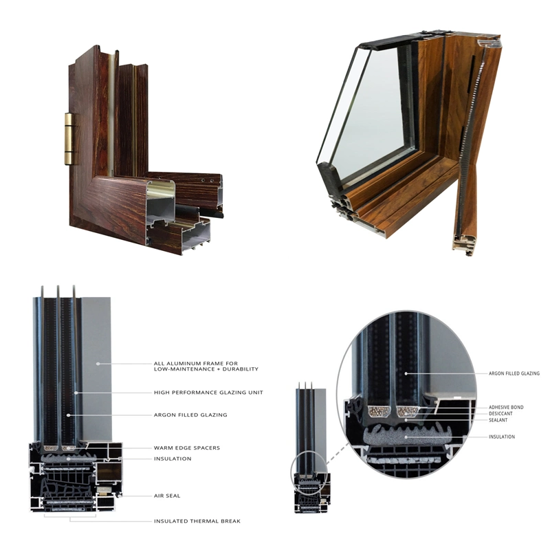 Aluminum Profile for Sliding&Casement Window with Thermal-Break Performance in Building Materials